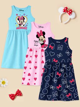 Kuchipoo - Multi-Color Character Round Neck Dresses (Pack of 3)