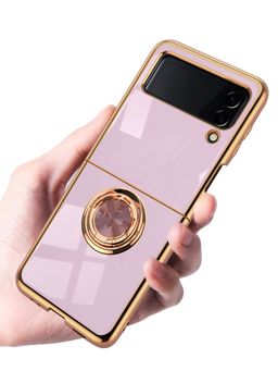 MVYNO - Comfortable Samsung Galaxy Z Flip 4 Cover (Purple Holder)