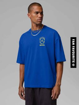 Nike - Mens Oversized Graphic Crew-Neck T-Shirt