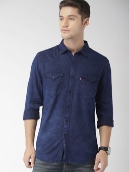 Levi's - Men Blue Slim Fit Casual Shirt