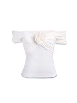 LABEL FROW - White Texas Top