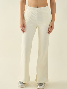 98 Degree North - Classic Butter Cotton Flared Wide-Leg Trouser