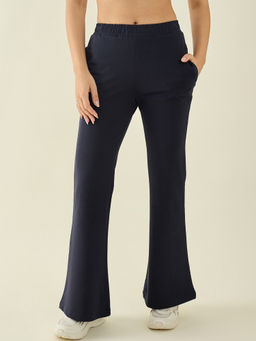 98 Degree North - Deep Navy Cotton Flared Trouser