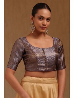 Soch - Lavender Tissue Floral Half Sleeves Blouse