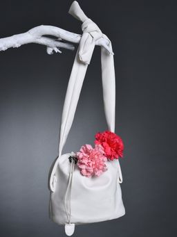 Haute Sauce - White Bucket Hobo Bag