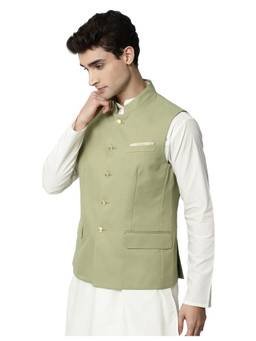 AD By Arvind - Men Solid Olive Bundi
