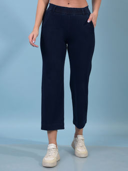 CRIMSOUNE CLUB - Women Blue Straight Trouser
