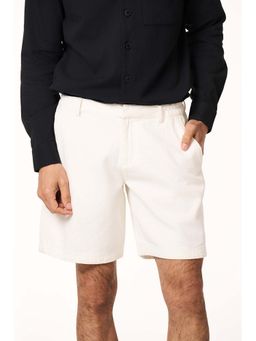 TERRA LUNA - Men White Solid Shorts