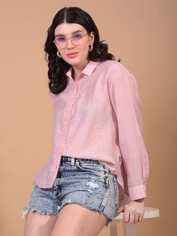 CRIMSOUNE CLUB - Womens Pink Horizontal Shirt