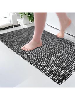 Kuber Industries - 2X4 Ft Pvc Rubber Multipurpose Bathing & Swimming Pool Mat Black