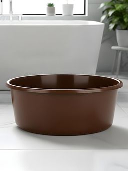 Kuber Industries - 45 Ltr Plastic Bathing Tub Large Capacity For Home Basin - Grey