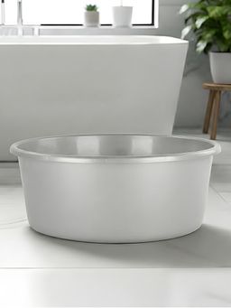 Kuber Industries - 45 Ltr Plastic Bathing Tub Large Capacity For Home Basin - Brown