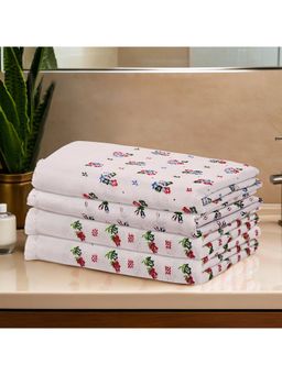 Kuber Industries - Pack Of 4 Super Soft Cotton Swimming & Bathing Towel Assorted