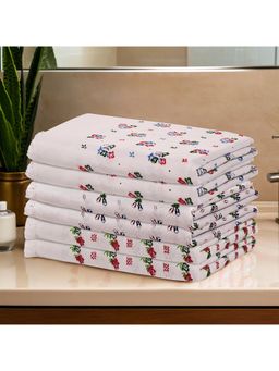 Kuber Industries - Pack Of 6 Super Soft Cotton Swimming & Bathing Towel Assorted