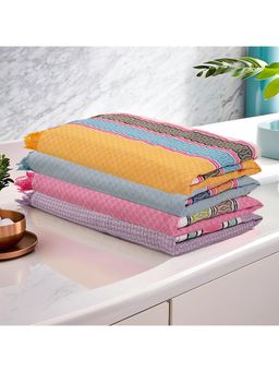 Kuber Industries - Pack Of 4 Super Cotton Unisex Swimming & Bathing Towel Assorted