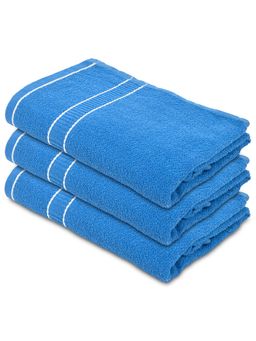 Kuber Industries - Luxurious, Soft Cotton Bath Towel (Blue)
