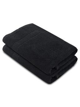 Kuber Industries - Premium Design Soft Cotton Bath Towel (Black)