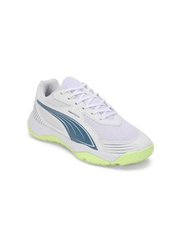 Puma - Solarflash III Jr Kids White Football Shoes