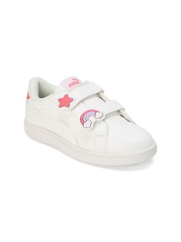 Puma - Smash Dynoblast Pre-School Kids White Sneakers