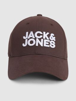 Jack & Jones - Dark Brown Embroidered Logo Print Cap