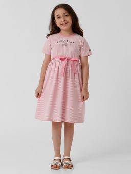 Kate & Oscar - Girls Gingham Checked Flared Dress