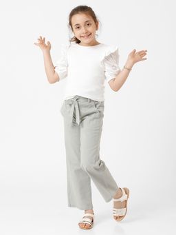 Kate & Oscar - Girls High Rise Pleated Trouser