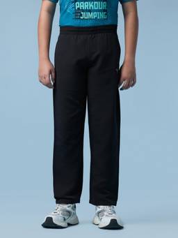 Technosport - Boy'S Solid Regular Fit Sports Trackpant With Technolite - Black