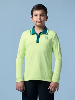 Technosport - Boy'S Solid Regular Fit Sports Polo T-Shirt With Technodry - Yellow