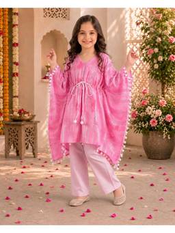 Foreverkidz - Gulaab Noor Kaftaan With Pant