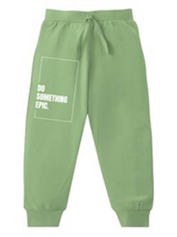 KAVEE - Pure Cotton Printed Bio Washed Joggers - Green