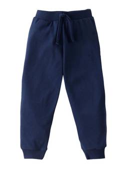 KAVEE - Pure Cotton Solid Bio Washed Joggers - Navy Blue