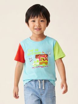 Nautinati - Boys' Cotton Ice Cream Truck Printed T-shirt