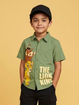 Nautinati - Boys' Cotton Disney The Lion King Printed Shirt