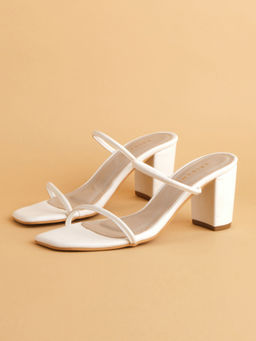 ERIDANI - Madison White Heels