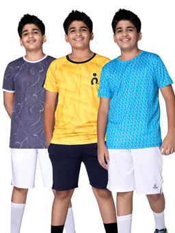 UMILDO - Multi-Color Printed T-Shirts (Pack of 3)