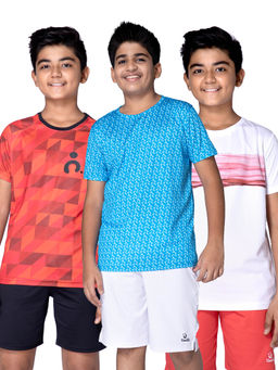 UMILDO - Multi-Color Printed T-Shirts (Pack of 3)