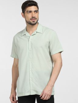 Selected - Green Short Sleeves Shirt