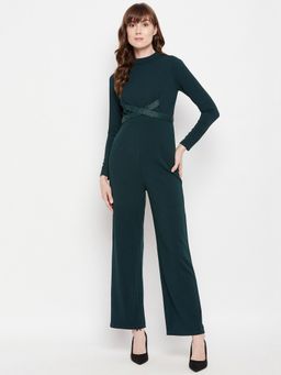 Madame - Women Bottle Green Jump Suits
