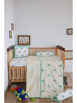 ADYA - Sunshine Yellow Hot Air Balloon Cot Set