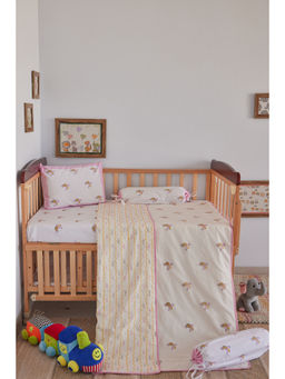ADYA - Lilac & Pink Turtle Cot Bedding Set