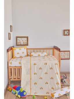 ADYA - Sunshine Yellow Dinky Car Cot Set