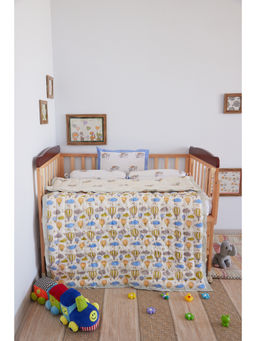 ADYA - Blue Hot Air Balloon Infant Quilt