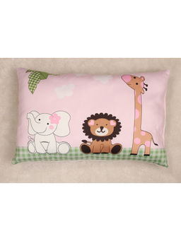 NEW COMERS - Pink Printed Super Soft Baby Pillow
