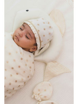 TIBER TABER - Baby Fish Mustard Seed Pillow-Cream