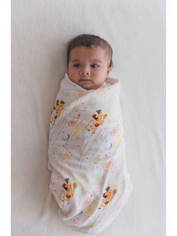 TIBER TABER - Hanuman Blessings Swaddle-White