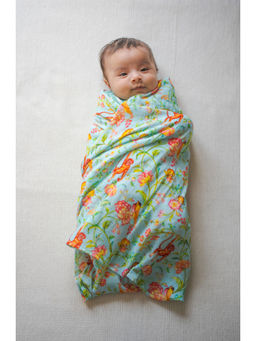 TIBER TABER - Garden Glory Swaddle-Green