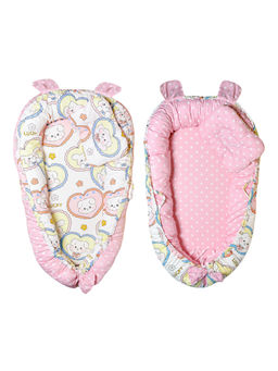The Little Lookers - Portable & Washable Bedding Set for Newborn (0-12 Months) (Oval - Bunny)