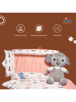 The Little Lookers - Portable & Washable Sleeping Bed for Newborn (0-12 Months) (Blue)