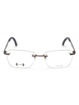 Police - Rim Less Rectangular Shaped Eyewear Frame for Unisex -VPL904K55627FR (55)