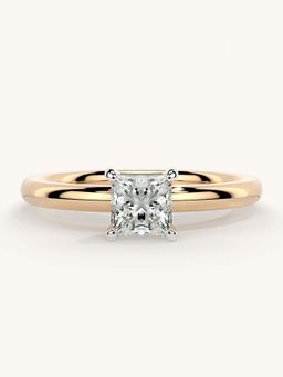Valanova - Rose Gold Sterling Silver and Certified Lab Grown Diamond 0.50Cts Ring